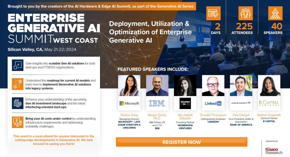 The Enterprise Generative AI Summit